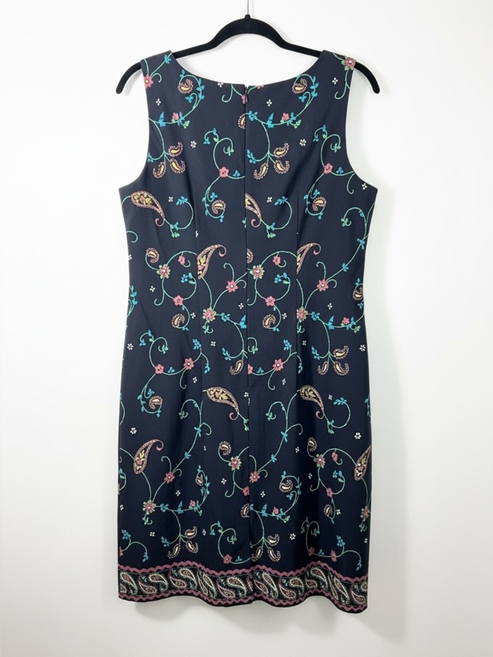 JESSICA HOWARD Juniors Size 17 Tank Navy Blue Floral Mini Dress